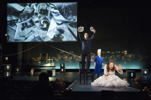 Radames-Amneris (in blau), Aida (Tüllkleid)