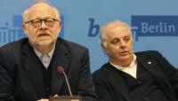 Flimm & Barenboim bei der PK